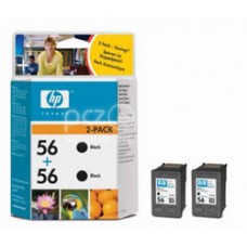 Cartus cerneala HP 56 Black Inkjet Print Cartridges 2-pack - C9502AE